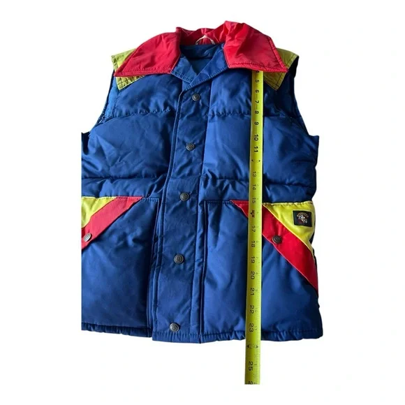 Vintage 80s Sterns Goose Down Puffer Vest, Small Retro - Picture 6 of 9